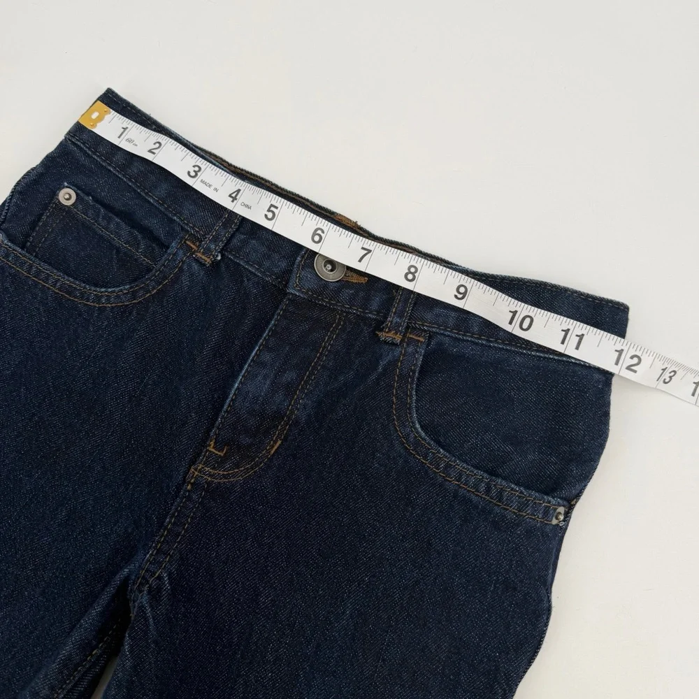 The Children's Place Jeans Boys 8 Dark Blue Skinny Cotton Denim Adjustable Waist